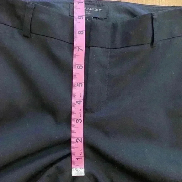 Banana Republic Womens Black Reegan Pants size 2, excellent condition - Picture 5 of 11